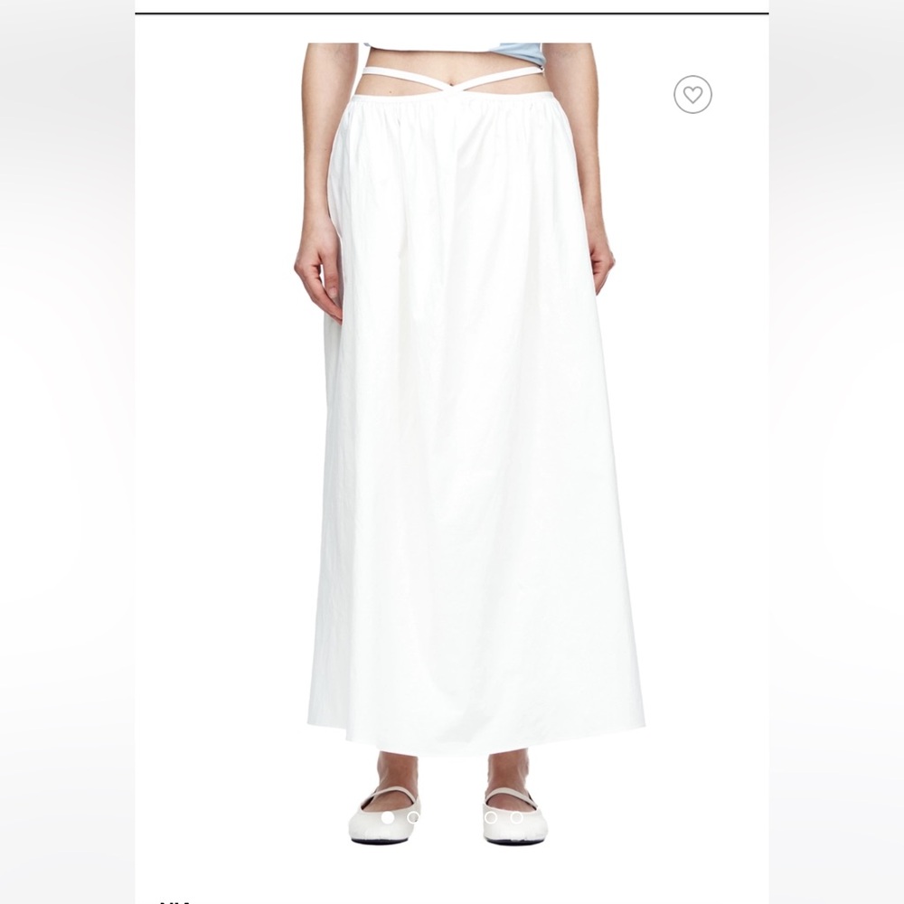White Maxi Skirt – Lightweight Women’s Full-Length Skirt